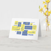 母! カード (黄色い花)