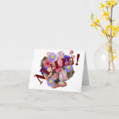 母 カード (黄色い花)