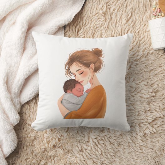 母 クッション (ブランケット)