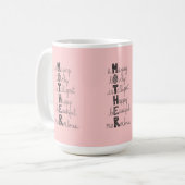 母 コーヒーマグカップ (正面左)