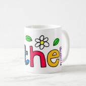 母 コーヒーマグカップ (正面右)