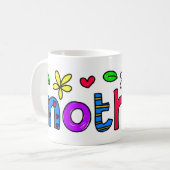 母 コーヒーマグカップ (正面左)