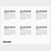 母 スクエアシール (シート)