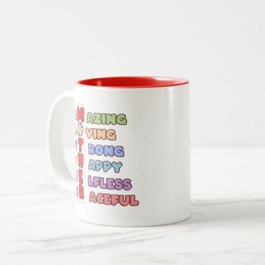 母 ツートーンマグカップ (正面左)