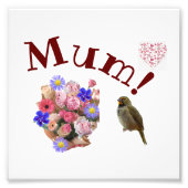 母 フォトプリント            (正面)