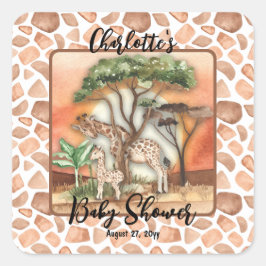 母|ベビーキリンSafariベビーシャワー スクエアシール