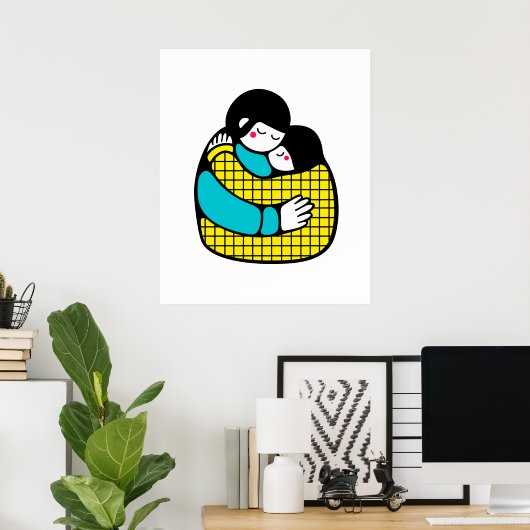 母 ポスター (ホームオフィス)