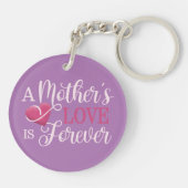 母·ラブ·イズ·フォーエバー·引用文|キーチェーン キーホルダー (裏面)