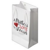 母·ラブ·イズ·フォーエバー·引用文|抱き枕 スモールペーパーバッグ (正面アングル)