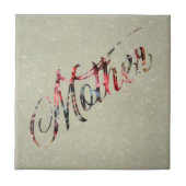 母、一言で タイル (正面)