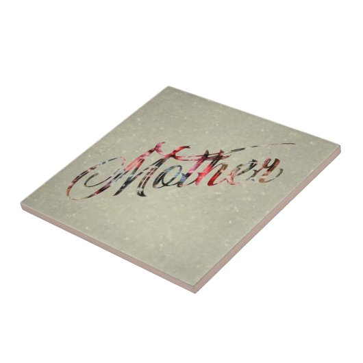 母、一言で タイル (側面)