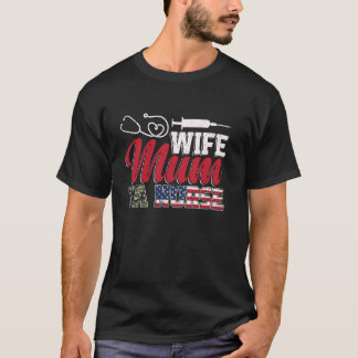 母 主婦 バージニア州 看護師 Tシャツ