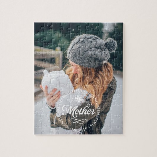 母 |写真カスタムジグソーパズル ジグソーパズル (縦)