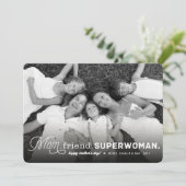 母、友すごい人、母の日の写真 カード (スタンド正面)