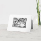 母、友すごい人、母の日の写真 カード (裏面)