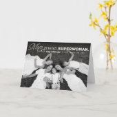 母、友すごい人、母の日の写真 カード (黄色い花)