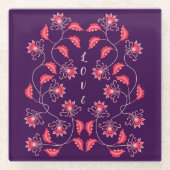 母、妹、娘、友人、ガールフレンドのためのギフト ガラスコースター (正面)