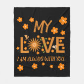 母、妹、娘、友人、ガールフレンドのためのギフト フリースブランケット (正面)