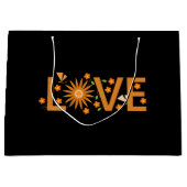 母、妹、娘、友人、ガールフレンドのためのギフト ラージペーパーバッグ (正面)