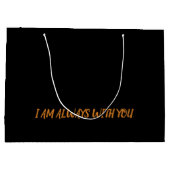 母、妹、娘、友人、ガールフレンドのためのギフト ラージペーパーバッグ (裏面)