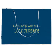 母、妹、娘、友人、ガールフレンドのためのギフト ラージペーパーバッグ (裏面)