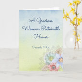 母、妻、姉妹向けキリスト教の挨拶状 カード (黄色い花)