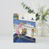 母/娘レトロキッチン#2 ポストカード (スタンド正面)