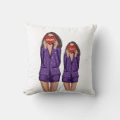 母，娘，母の日，贈り物 クッション (正面)