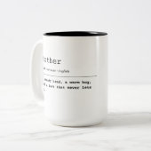 母 – 安定した手 ツートーンマグカップ (正面左)