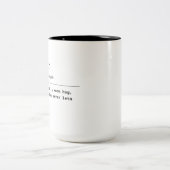 母 – 安定した手 ツートーンマグカップ (中央)