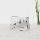 母-悔やみや弔慰カードの死のための白い蘭 カード (正面)