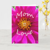 母=愛 カード (黄色い花)