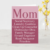 母 – 母の日または誕生日カード カード (黄色い花)