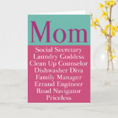 母 – 母の日または誕生日カード カード (黄色い花)