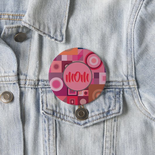 母、母、女性、誕生日、ギフト銀メッキ 缶バッジ (インサイチュ)
