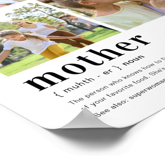 母、母、母の定義母の日4写真 ポスター (角)