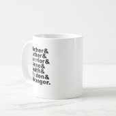 母 & 父 & 戦士 & 老婆 & 鍛冶屋 & 乙女 コーヒーマグカップ (正面左)