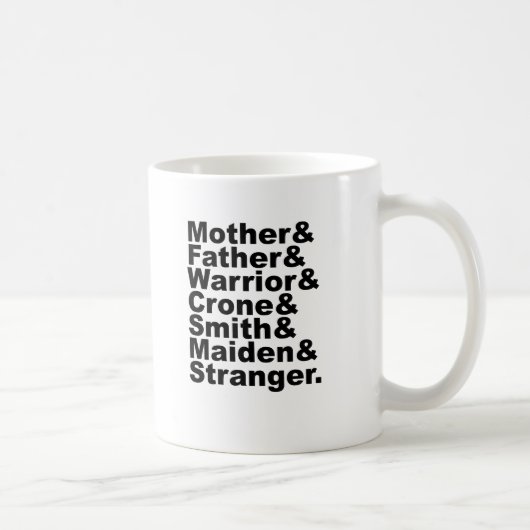 母 & 父 & 戦士 & 老婆 & 鍛冶屋 & 乙女 コーヒーマグカップ (右)
