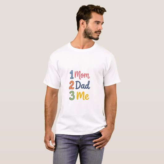 母 父 私 Tシャツ (正面フル)