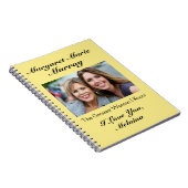 母/祖母/妻への愛のノート – SRF ノートブック (右側)