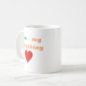 母 – 私のすべてのマグカップ コーヒーマグカップ (正面左)