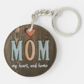母：私のハート、私の家 キーホルダー (裏面)