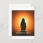 母：私の最初の友人、私の永遠の英雄 | 心から 招待状 (正面/裏面)