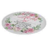 母 – 箴言31:25母の日バイブルバラ カッティングボード (角)