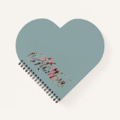 母、言葉の螺旋形のノート ノートブック (正面)