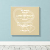 母 – 詩， キャンバスプリント (インサイチュ (ウッドフロア))