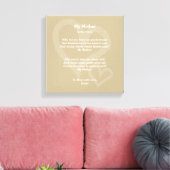 母 – 詩， キャンバスプリント (インサイチュ (リビング))