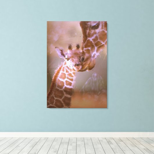 母" s愛 キャンバスプリント (インサイチュ (ウッドフロア))