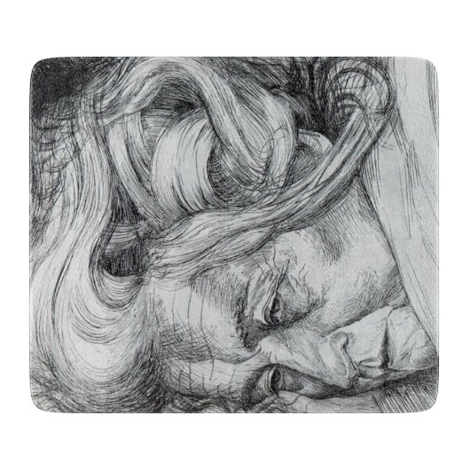 母（Umberto Boccioni著） カッティングボード (正面)