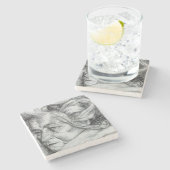 母（Umberto Boccioni著） ストーンコースター (横)